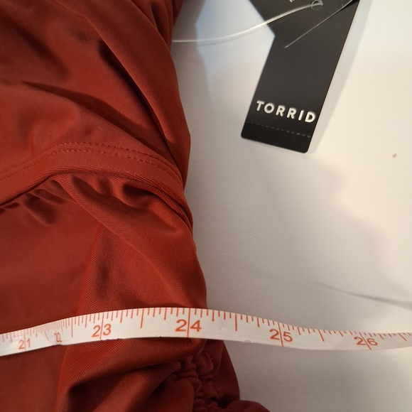 Torrid Rust Halter One Piece Swimsuit - Picture 8 of 9